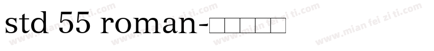 std 55 roman字体转换